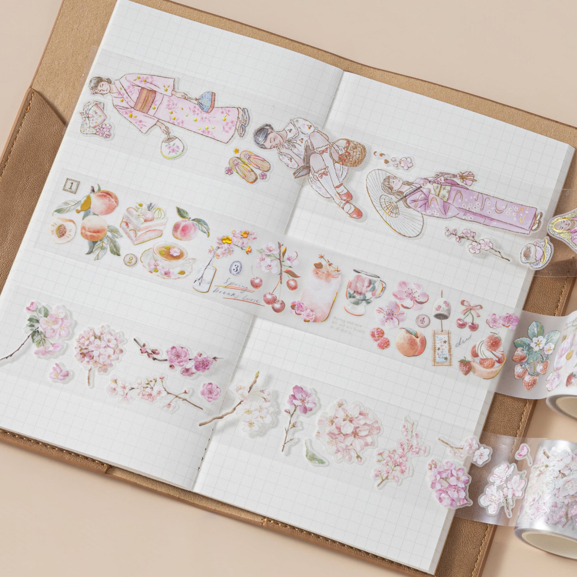 Hinoki - ‘Into the Spring’ PET Decorative Tape