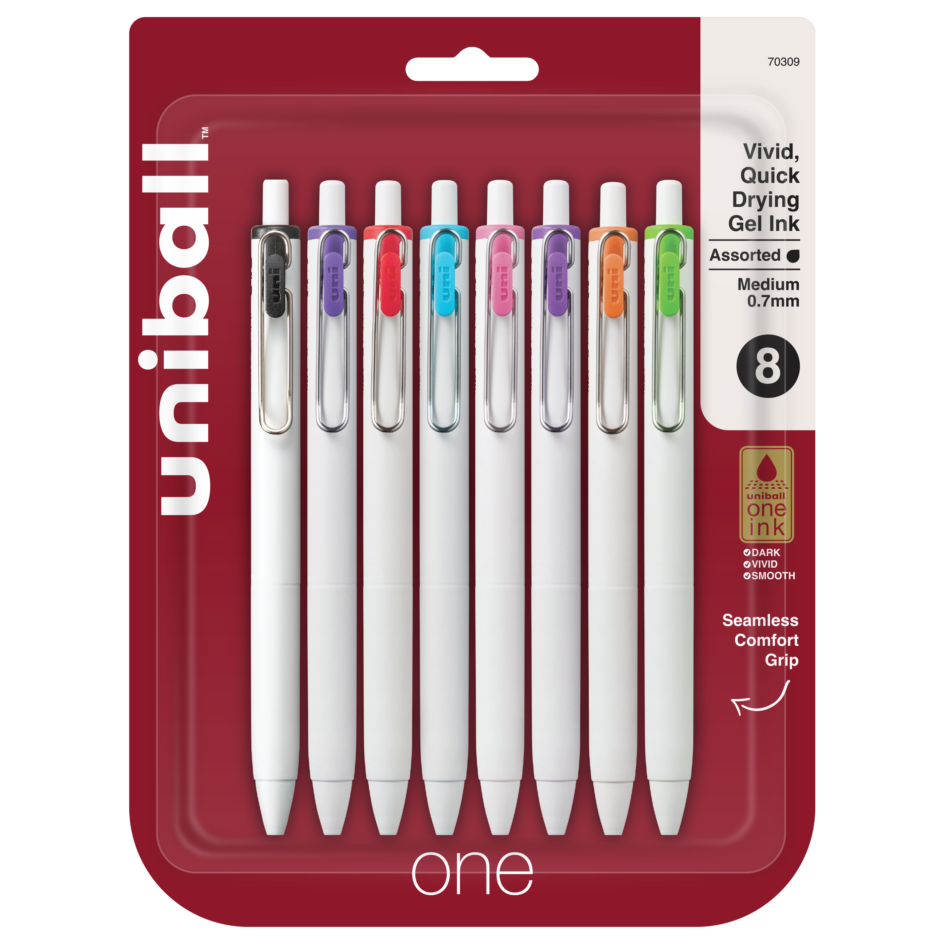 uniball™ ONE, Gel Pen, White Barrel