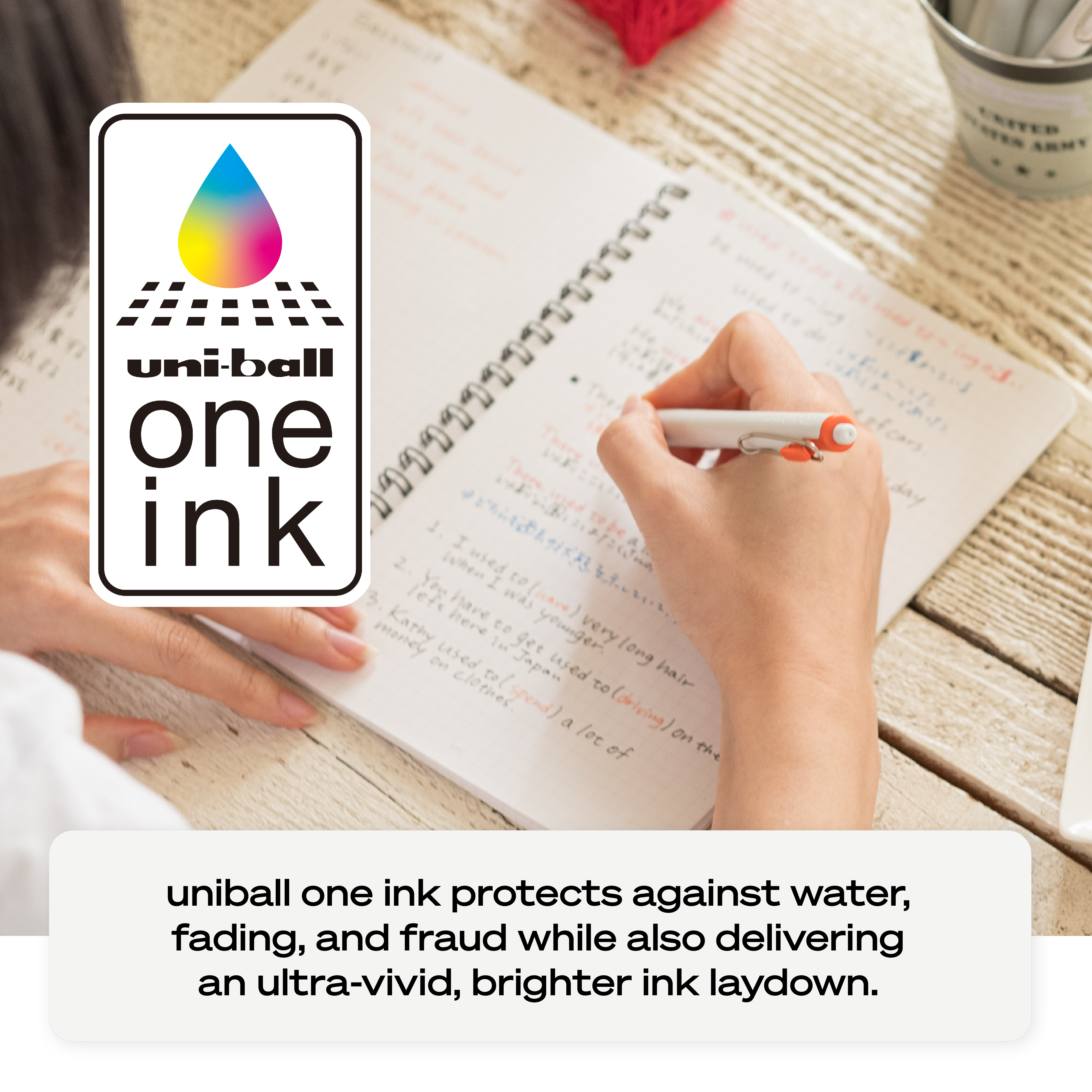 uniball™ ONE, Gel Pen, White Barrel