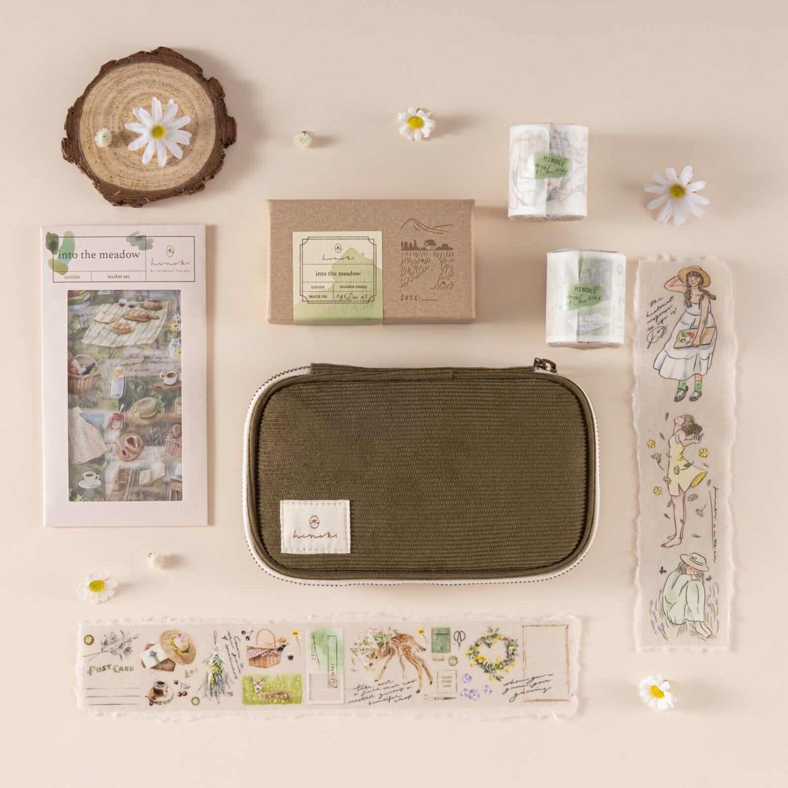 Hinoki - ‘Into the Meadow’ PET Decorative Tape - Meadow Picnic