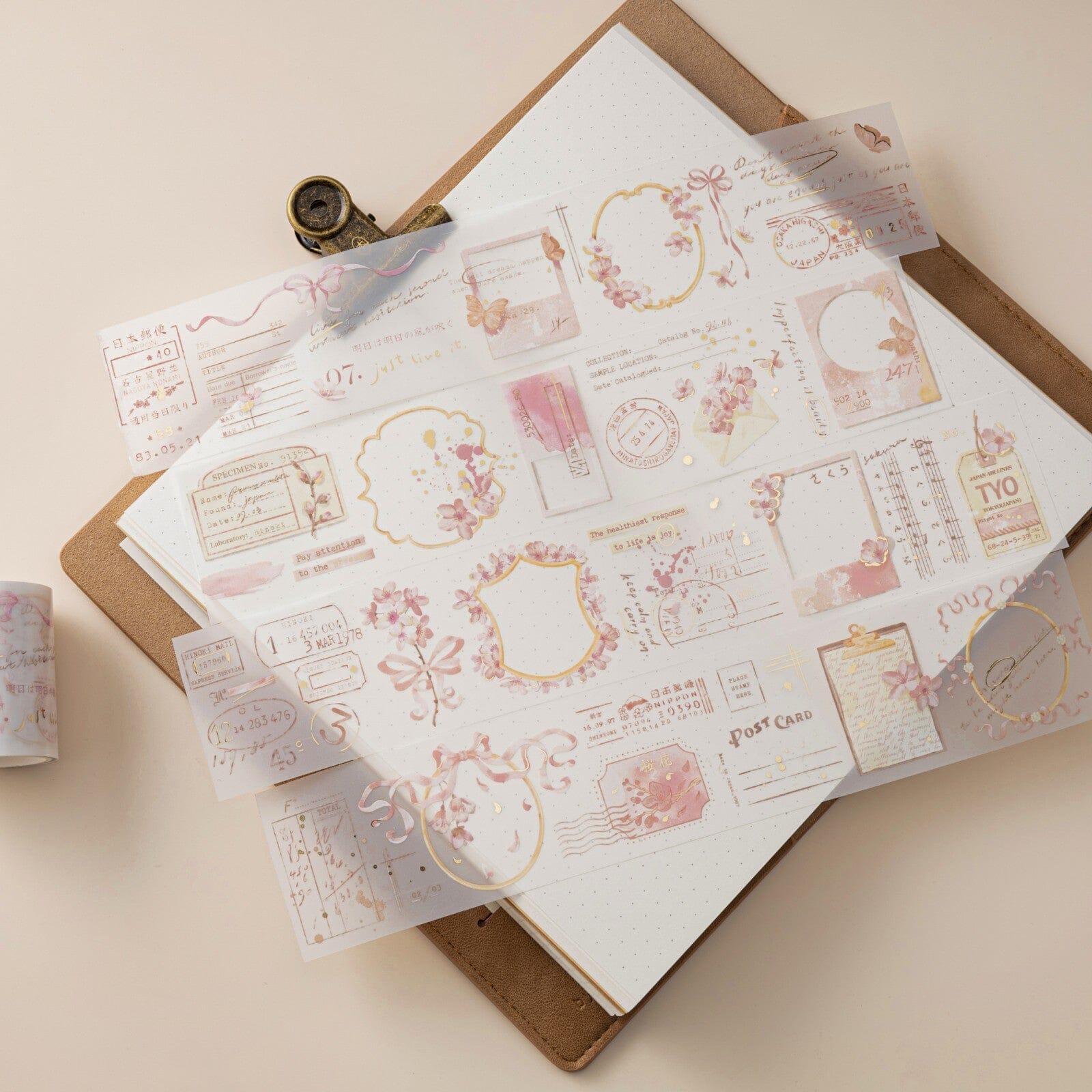 Hinoki - ‘Into the Blossom’ Decorative PET Tape Set