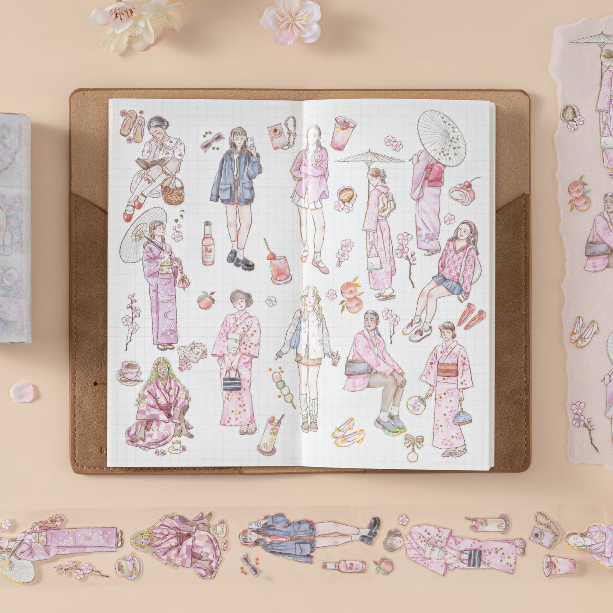 Hinoki - ‘Into the Spring’ PET Decorative Tape