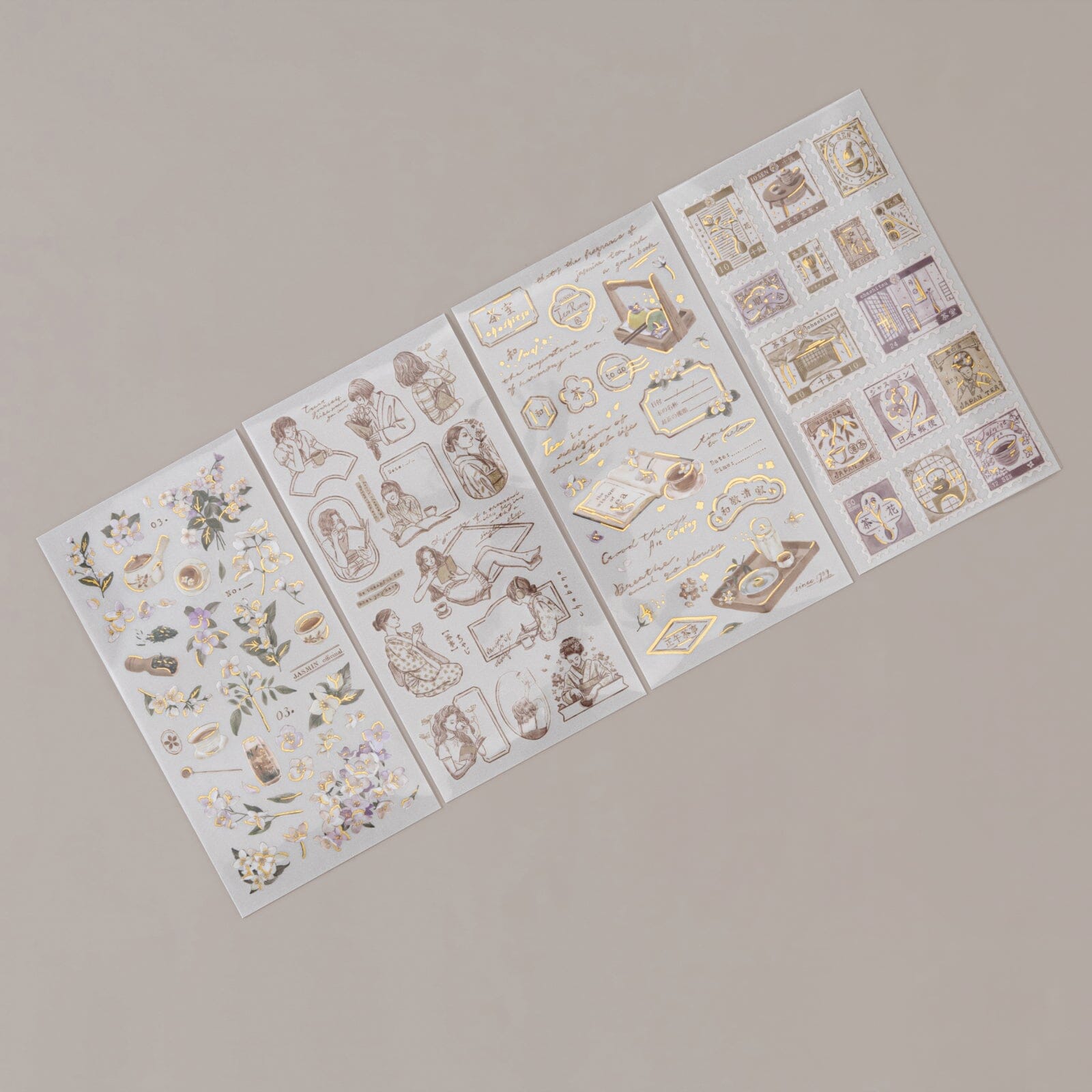 Hinoki - ‘Into the Tea Room’ Print-On Sticker Set