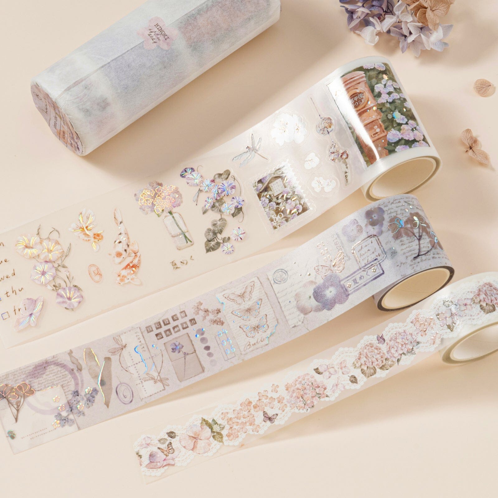 Hinoki - ‘Into the Summer’ PET Decorative Tape Set