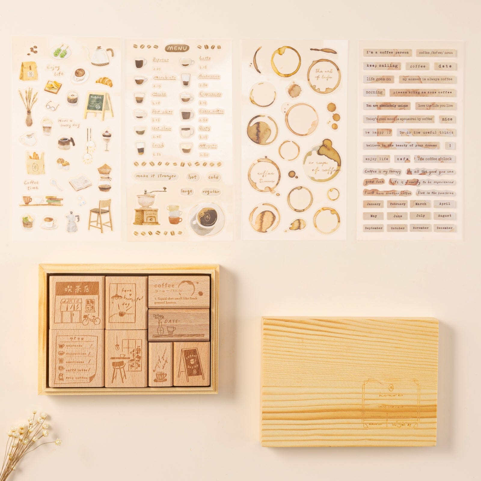 Hinoki - ‘Into the Cafe' Sticker Set
