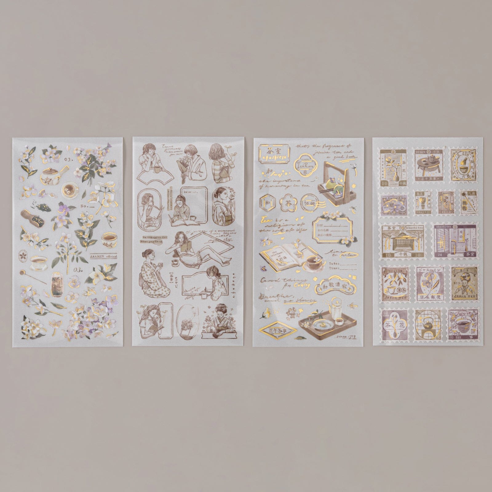 Hinoki - ‘Into the Tea Room’ Print-On Sticker Set