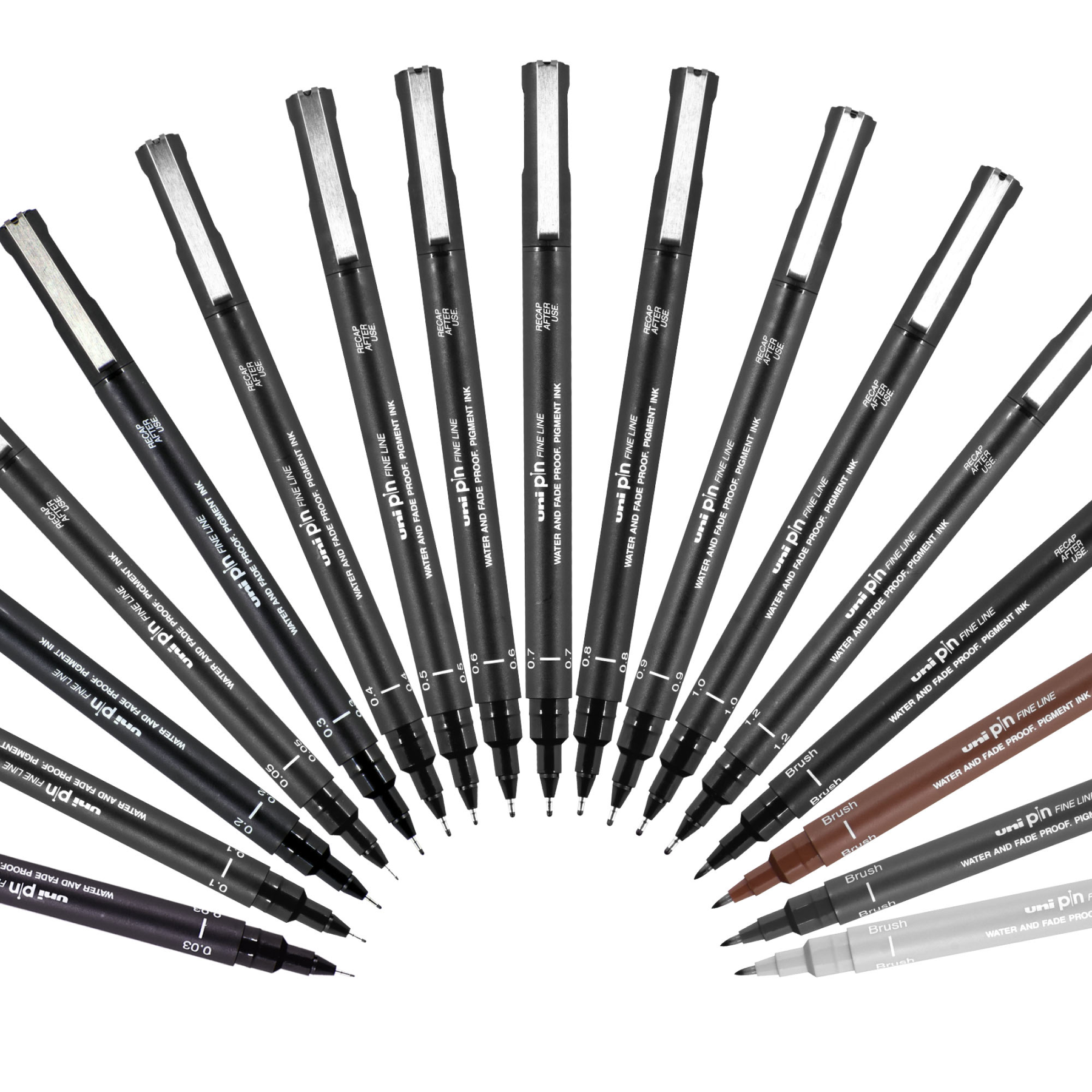 uni® Pin, Fine Line Drawing Pen, 0.05 mm