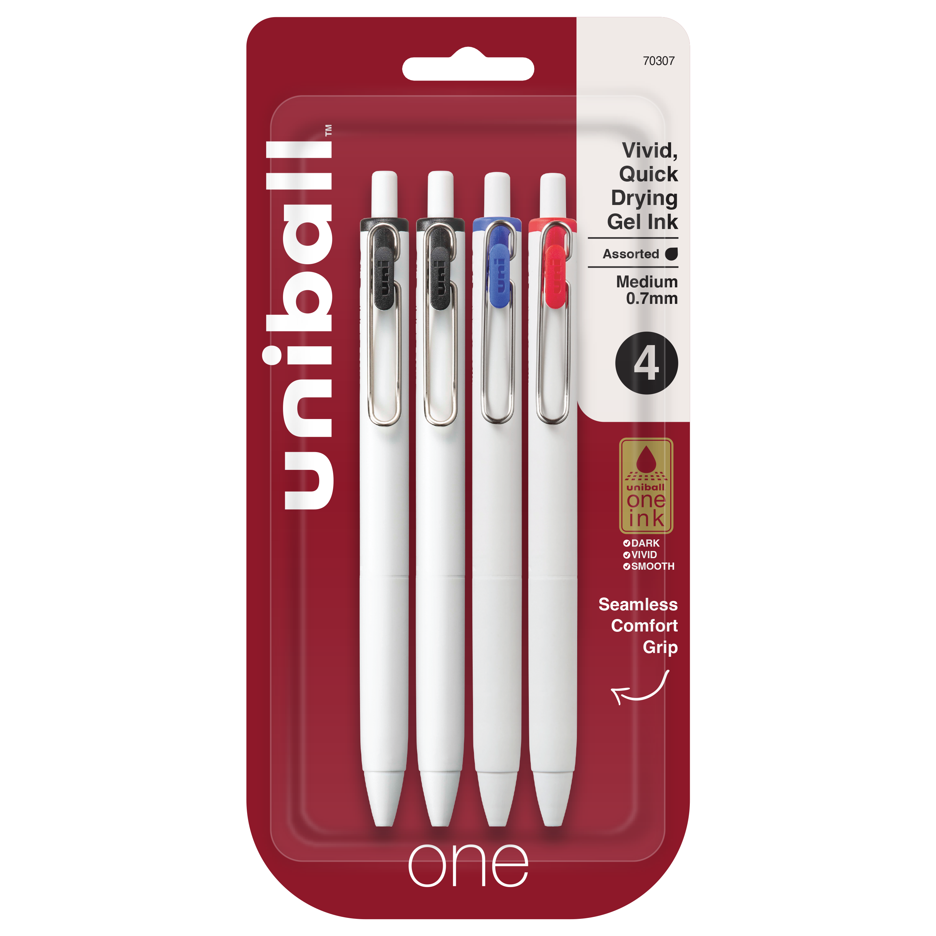 uniball™ ONE, Gel Pen, White Barrel