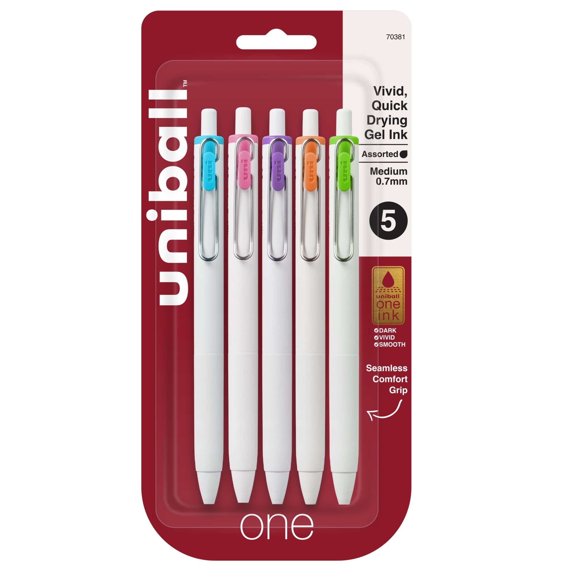 uniball™ ONE, Gel Pen, White Barrel