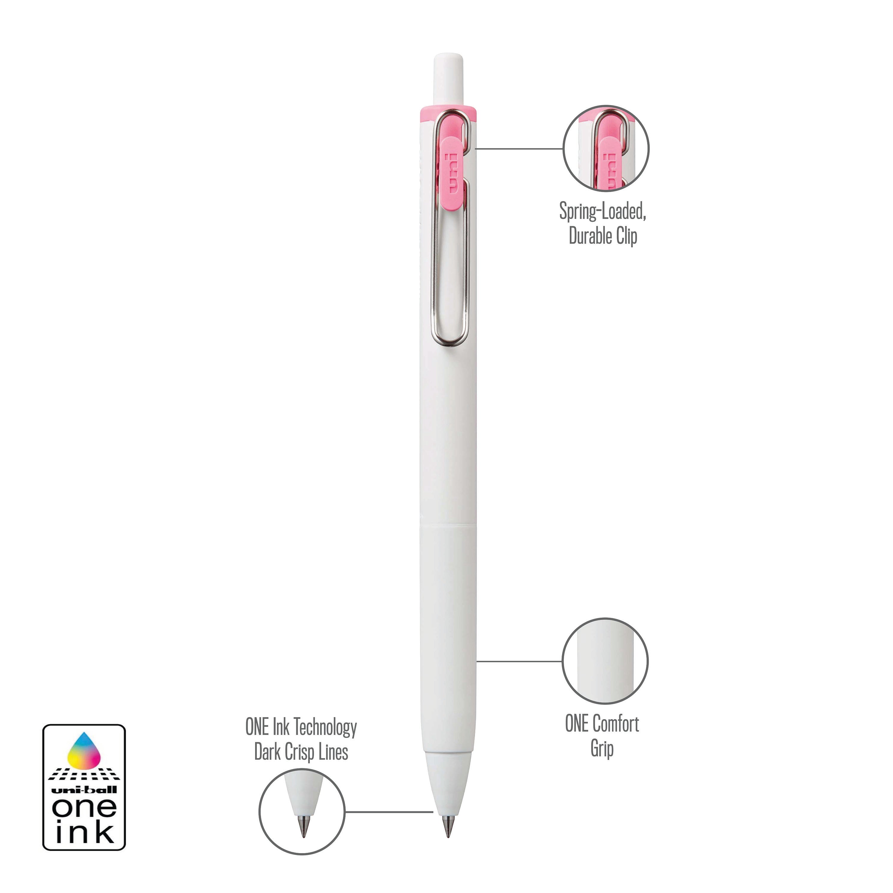 uniball™ ONE, Gel Pen, White Barrel