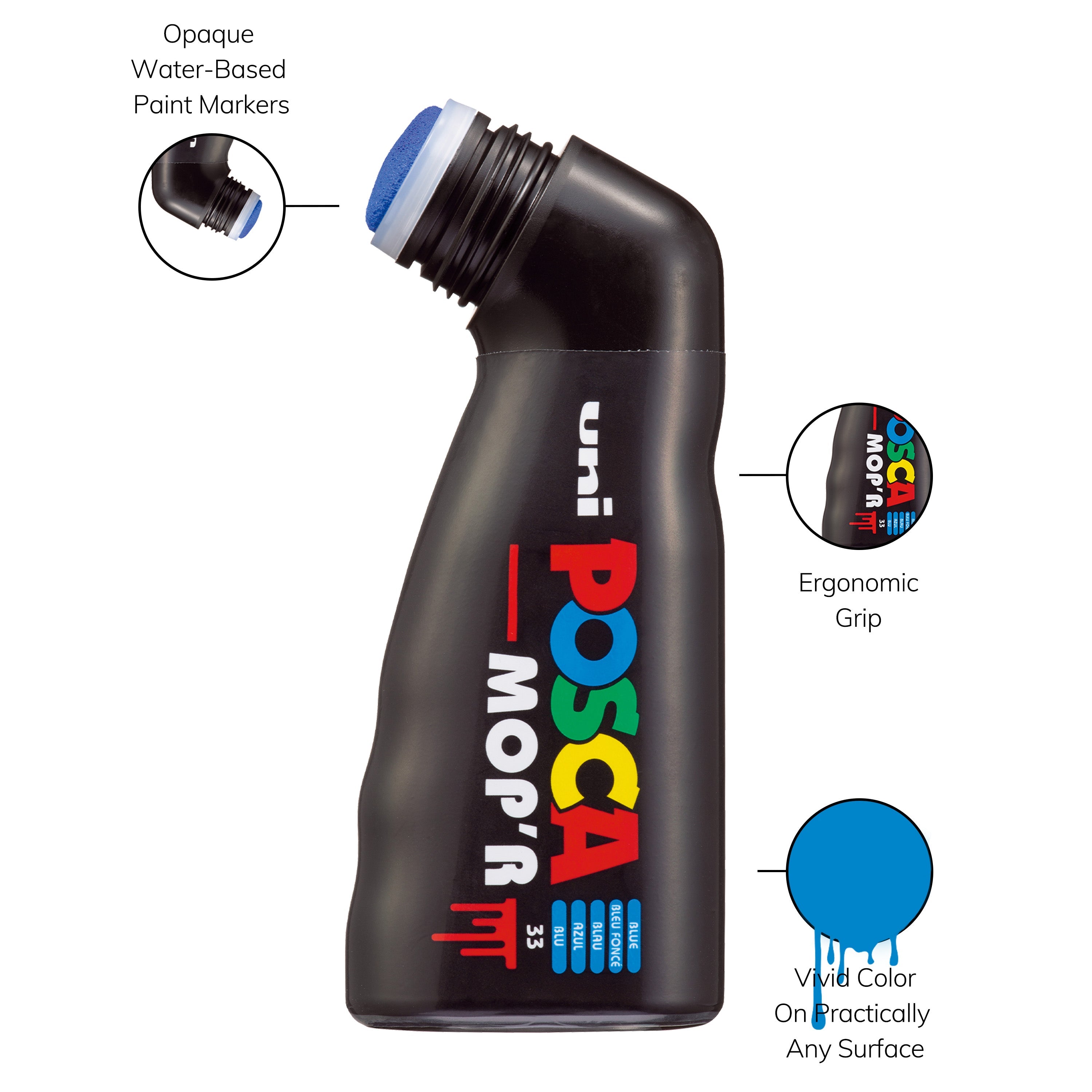 uni® POSCA MOP'R PCM-22, Water-Based Paint Markers